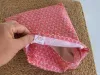 Bouillotte sèche déhoussable motif rouge